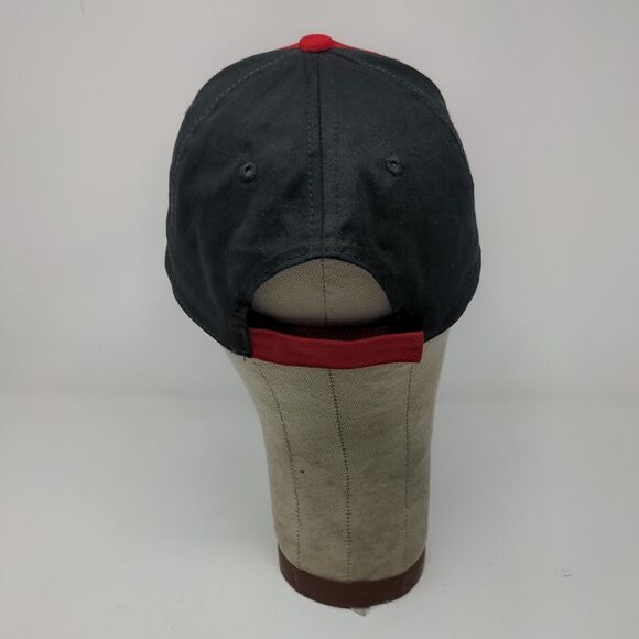 Strike King Fishing Lure Strapback Hat Red Black OSFM Embroidered Logo - Picture 7 of 12